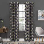 Christian Cross Pattern Print Curtain