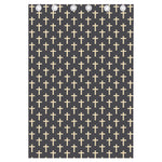 Christian Cross Pattern Print Curtain