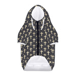 Christian Cross Pattern Print Dog Zip Up Hoodie