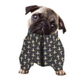 Christian Cross Pattern Print Dog Zip Up Jacket