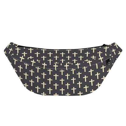 Christian Cross Pattern Print Fanny Pack