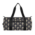 Christian Cross Pattern Print Gym Bag