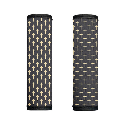 Christian Cross Pattern Print Handle Covers