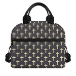Christian Cross Pattern Print Insulated Lunch Bag
