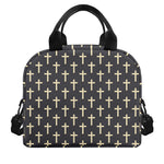 Christian Cross Pattern Print Insulated Lunch Bag