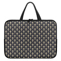 Christian Cross Pattern Print Laptop Sleeve With Handle