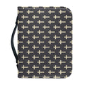 Christian Cross Pattern Print Leather Bible Cover
