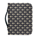 Christian Cross Pattern Print Leather Bible Cover
