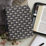 Christian Cross Pattern Print Leather Bible Cover