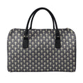 Christian Cross Pattern Print Leather Duffel Bag