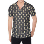 Christian Cross Pattern Print Men's Shirt