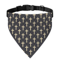 Christian Cross Pattern Print Over The Collar Dog Bandana