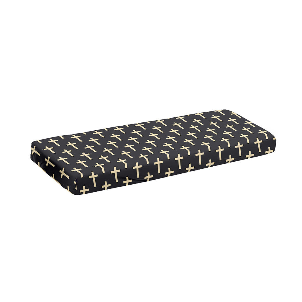 Christian Cross Pattern Print Piano Keyboard Cover