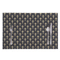 Christian Cross Pattern Print Placemat