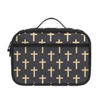 Christian Cross Pattern Print Portable Lunch Bag