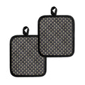 Christian Cross Pattern Print Pot Holders