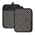 Christian Cross Pattern Print Pot Holders With Pocket