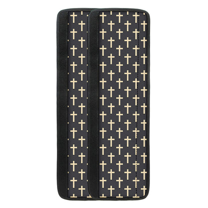 Christian Cross Pattern Print Refrigerator Handle Covers