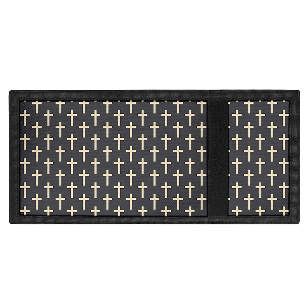 Christian Cross Pattern Print Trifold Wallet