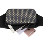 Christian Cross Pattern Print Waist Bag