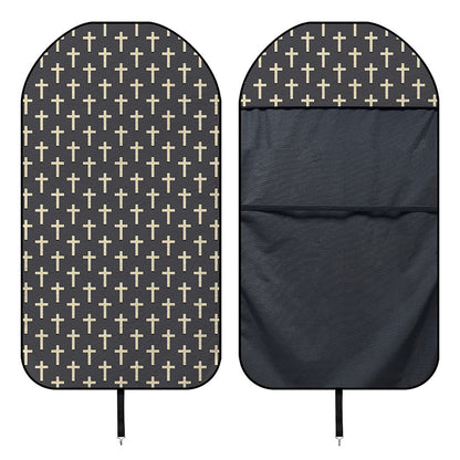 Christian Cross Pattern Print Waterproof Car Seat Cover