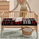 Christian Cross Religious Words Print Baby Crib Sheet
