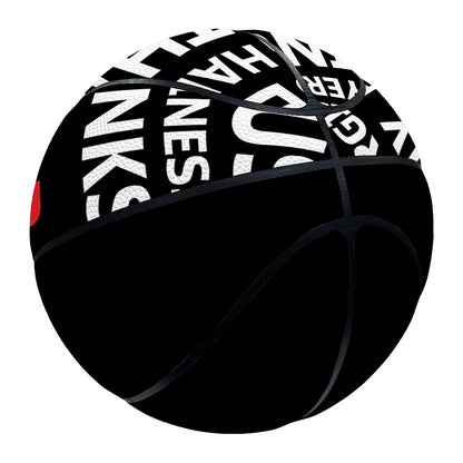 Christian Cross Religious Words Print Basketball