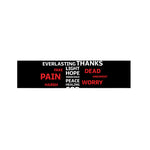 Christian Cross Religious Words Print Bed Runner