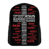 Christian Cross Religious Words Print Casual Backpack