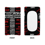 Christian Cross Religious Words Print Changing Pad Cover