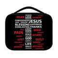 Christian Cross Religious Words Print Classic Bible Case