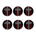 Christian Cross Religious Words Print Coaster Set