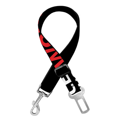 Christian Cross Religious Words Print Dog Seat Belt