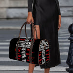 Christian Cross Religious Words Print Duffle Bag
