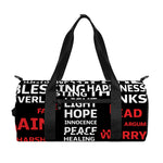 Christian Cross Religious Words Print Gym Bag