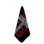 Christian Cross Religious Words Print Hand Towel