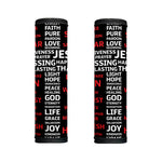 Christian Cross Religious Words Print Handle Covers