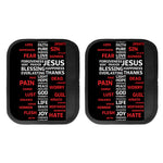 Christian Cross Religious Words Print Handle Covers
