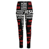 Christian Cross Religious Words Print High-Waisted Pocket Leggings