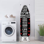 Christian Cross Religious Words Print Ironing Board Cover