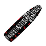 Christian Cross Religious Words Print Ironing Board Cover