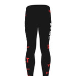 Christian Cross Religious Words Print Men's leggings