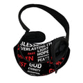 Christian Cross Religious Words Print Pet Sling Carrier