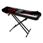 Christian Cross Religious Words Print Piano Keyboard Cover