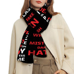 Christian Cross Religious Words Print Scarf
