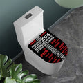 Christian Cross Religious Words Print Toilet Lid Cover