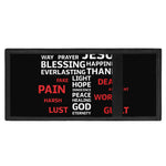 Christian Cross Religious Words Print Trifold Wallet