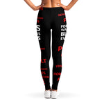 Christian Cross Religious Words Print Women's Leggings