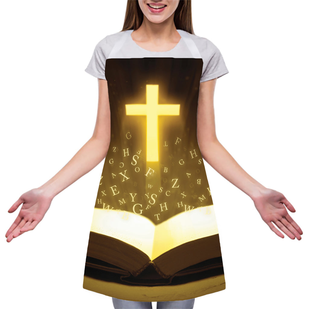 Christian Holy Bible Print Adjustable Apron