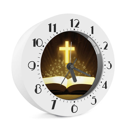Christian Holy Bible Print Alarm Clock